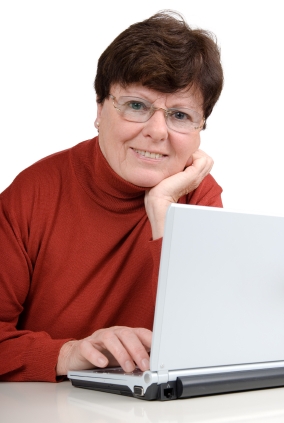 Woman at Computer